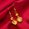 Wholesale Jewelry ladies love earrings Vietnam sand gold women tassel earrings wholesale love earrings