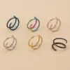 Wholesale Simple Style Solid Color Stainless Steel Plating Nose Ring 1 Piece Nose Pin