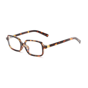 Leopard print transparent (metal hinge)