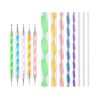 Wholesale Factory wholesale log point drill pen 5 double head point ball pen indentation pen acrylic point flower pen nail pen suit
