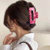 Wholesale Rose Love Printed Clip Valentine's Day Atmosphere Women's Hairpin Shark Clip Hair Accessories