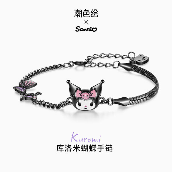 oly-c21fe8b5e7ec6ca4db4926853b81dbe6 Wholesale SLO Butterfly Bracelet Ig Niche Design Sweet Cool Spice Girl Bracelet Birthday Gift for Women OLY Exclusive