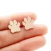 Wholesale PVD Coated 18K Gold Real Gold Plated Animal Heart Shape Pineapple 304 Stainless Steel Modern Style Simple Style Classic Style Waterproof Non Tarnish Ear Studs