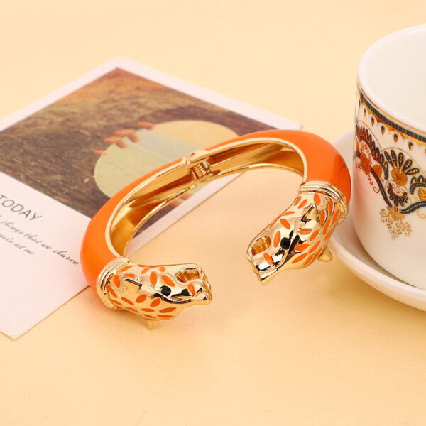 oly-c248e27c3b7c987b8e385f0d2321dfec Wholesale Leopard Cloisonné Bracelet Enamel Oil Dripping Bracelet Women's Bracelet Ethnic Style Jewelry Gift Bracelet