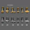 Wholesale 1 Piece Lip Rings Simple Style Classic Style Rose Crown 316L Stainless Steel Waterproof Non Tarnish Surgical Steel Rhinestones Ion Plating (IP) 18K Gold Plated Lip Rings Ear Cartilage Rings & Studs Nose Rings & Studs