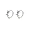 Wholesale Unisex Titanium Steel Cross Earrings Non-Fading Vintage Anchor Design Versatile Jewelry Unisex