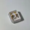 Wholesale PVD Coated 18K Gold Plated Heart Shape Ball 304 Stainless Steel Sweet Waterproof Non Tarnish Cartilage Earrings