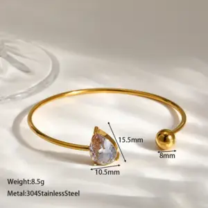 Water Drop Gold Ball Bracelet