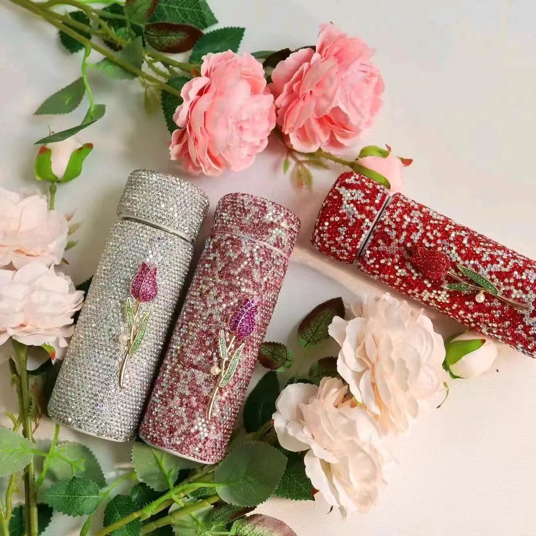 Wholesale Gypsophila 150 ml Convenient Butterfly Love Flower Pocket Cup 304 Food Grade Stainless Steel Thermos Cup