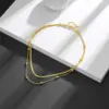 Wholesale 304 Stainless Steel Flower PVD Coated 18K Real Gold Plated Vintage Style Waterproof Non Tarnish Plating Inlay Box Chain Lobster Trigger Clasp Closure Gold Necklace