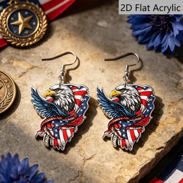 Wholesale Retro Multicolor Animal Print Acrylic Drop Earrings For Women With 304 Stainless Steel Ear Pins