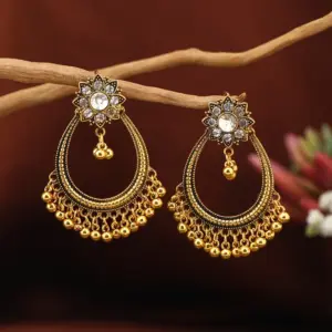 Water Drop Ancient Gold / White