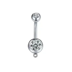Double Bead Double Diamond-Silver