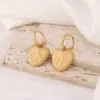 Wholesale Waterproof Non Tarnish Cross Earrings For Women, 316 Stainless Steel With 18K Real Gold PVD Coated Plating, 0.03µm Thickness