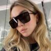 Wholesale One-piece sunglasses men's and women's -style personalized large frame one-piece sunglasses Internet celebrity trendy couple Sun-proof glasses trendy
