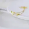 Wholesale Jewelry Fairy Style Flower Copper Cat's Eye Stone Plating Inlay Bracelets