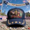 oly-c332a3be2ac63a6e121e39cf4131c948 Wholesale American Flag Baseball Cap With UV Protection, Cotton Material, Printed Design For America's 250th Anniversary