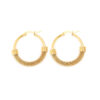 Wholesale Ig Internet celebrity same style earrings stainless steel gold plated hollow ring earrings women's popular earrings
