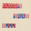 oly-c34218a6f7fcce18e48cc4a7c0c79ac0 Wholesale Moderate Length European Nail Stickers White Eagle Star Stripes Design Independence Day Theme Nail Stickers