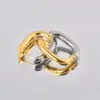 Wholesale 1 Pair Simple Style Commute U Shape Plating Titanium Steel Earrings