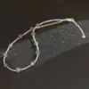 Wholesale Fashionable Luxury Grey Moonstone Necklace For Women Unique Design Silver Fragments Elegant High-End Clavicle Chain Accessory