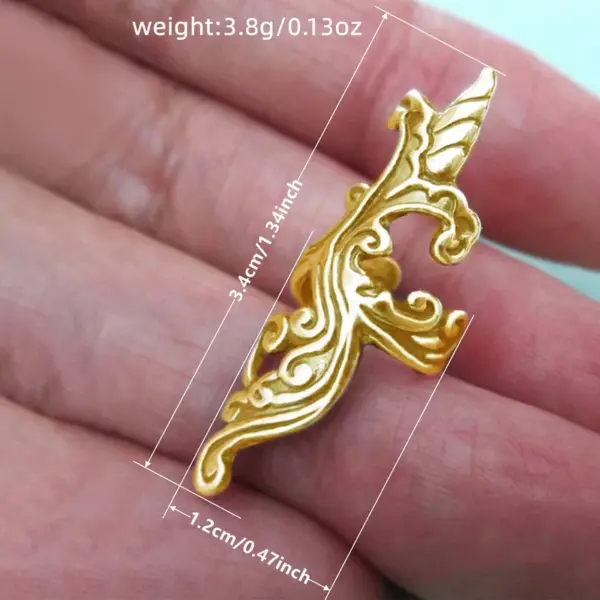 Wholesale Three-dimensional Geometric Clip Earrings For Women In Copper With KC Golden Water Plating And 0.03µm Thickness