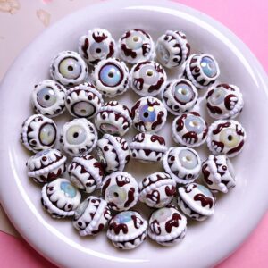 02-white coffee / (sold by piece) diameter is about 16mm, hole diameter is about 2mm