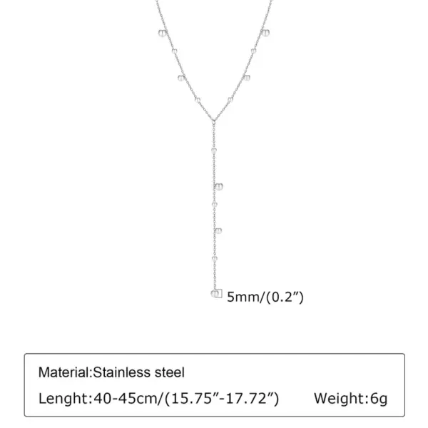 Wholesale PVD Coated Real Gold Plated Geometric Stainless Steel IG Style Waterproof Non Tarnish 304 Stainless Steel Pendant Necklace