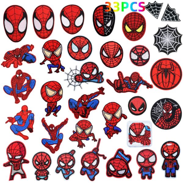 oly-c3a28755699ec0e921009806904cf310 Wholesale Spider-Man Cartoon Embroidery Children's Patch Clothing Clothes Jeans Decoration Hole Cloth Sticker