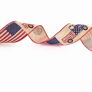 6.3CM Independence Day Ribbon (5m-55g) / Flag Truck