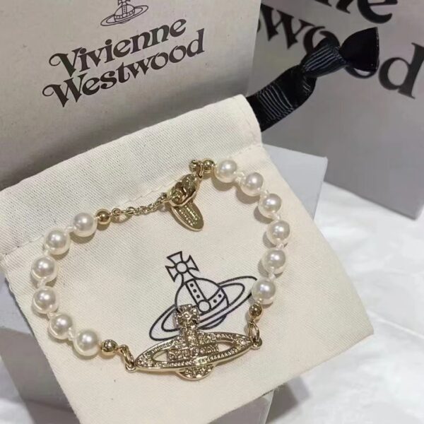 oly-c3bea53cebf56e1780bdabc144228590 Wholesale Empress Dowager Saturn Bracelet High Version Classic Saturn Diamond Pearl Bracelet Light Luxury All-match Pearl Bracelet