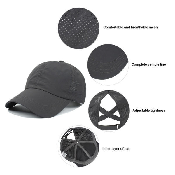 oly-c3ccb0acfa04dc46d7e8b2e0e294700c Wholesale Women’s Baseball Cap, Outdoor Sports Ponytail Baseball Cap, Breathable Mesh Duckbill Cap