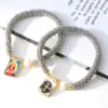 Wholesale Women’s Cross Pearl Bracelet With Beaded Chain, Copper Base, 18K Real Gold Plated And PVD Coated Finish