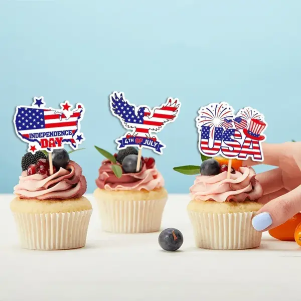 Wholesale Independence Day Paper Cake Decorating Supplies For Party, Perfect For Festive Celebration And Venue Decoration