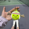 oly-c4146b2bb4030fca43531e108d408e91 Wholesale Domestic Jc Style Fun Tennis and Baseball Bag Charm Plush Doll Keychain
