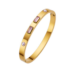 B169 Golden Pearl + pink diamond