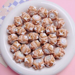 07-light coffee cherry / (sold by piece) diameter is about 16mm, hole diameter is about 2mm