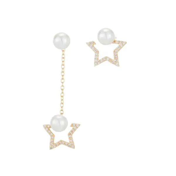Wholesale Tassel Drop Earrings With Copper Craft And Zirconia Inlay, Featuring 925 Sterling Silver Ear Pins In Simple Style