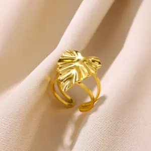 Gold / Double layers loving heart