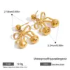 Wholesale Waterproof Stainless Steel 18K Plated Pendant Necklace Luxury Geometry Design Valentine's Day Women's Jewelry Accessory
