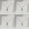 Wholesale PVD Coated Real Gold Plated 18K Gold Tulips 304 Stainless Steel Basic Simple Style Commute Waterproof Non Tarnish 304 Stainless Steel Lobster Trigger Clasp Closure Pendant Necklace