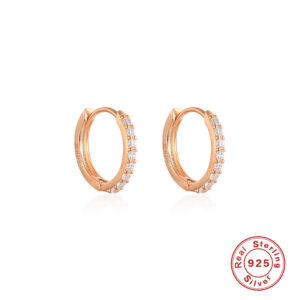 Rose Gold-White Diamond 8mm