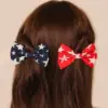 oly-c470f0c3d319b33ee0edbe9231280e94 Wholesale Star Striped Duckbill Hair Clip American Flag Bangs Side Parting Independence Day Navy Blue Red White Hair Accessories For Women