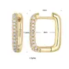 Wholesale 1 Pair Luxurious Classic Style Pentagram Circle Plating Inlay Copper Zircon 18k Gold Plated Earrings