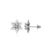 oly-c495e9258350934305e5cc112019e9dc Wholesale S925 Sterling Silver Platinum-Plated Snowflake Six-Prong Simple Elegant Earrings with a High-End Design, a Gift for Girlfriend or Lover