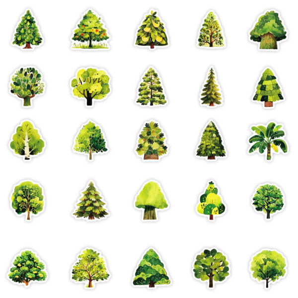Wholesale 50 cartoon forest stickers decorative luggage notebook cup computer guitar waterproof stickers small fresh