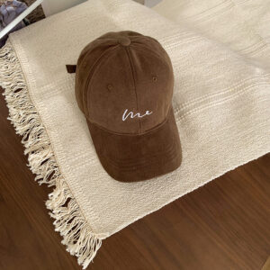 C2740 grass embroidery me baseball cap regular size coffee / Adjustable