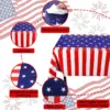 Wholesale American Flag Day Celebration Red White Blue Stars And Stripes Tablecloth Background Decoration