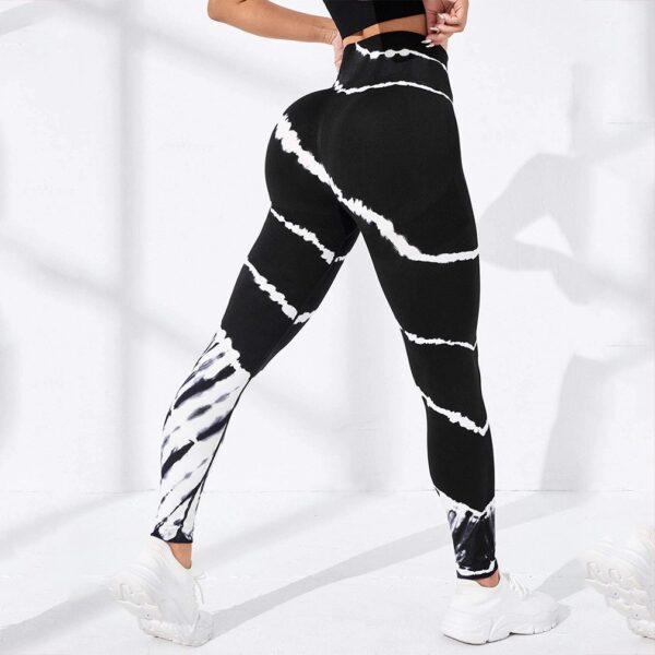 oly-c4d8583b5b334e80962c6318d4d0012e Wholesale Explosions Tie-dye Stripe Seamless Yoga Pants Hip-lifting Sports Running Fitness Pants Quick-drying Sports Pants for Women
