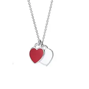 red heart necklace